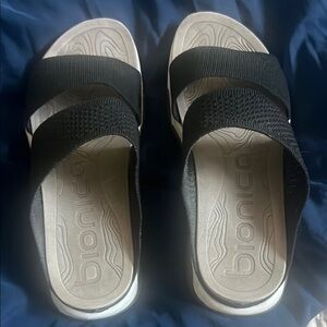 Bionica Black  Slide Sandals